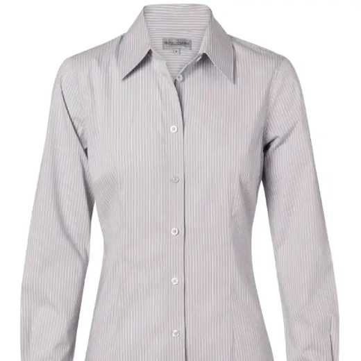 Picture of Winning Spirit, Ladies Ticking Stripe L/S Shirt